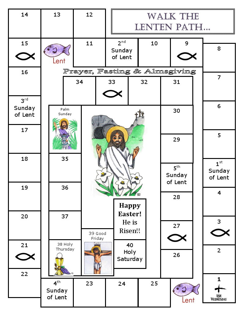 FREE Printable Calendars for Lent and Easter Zephyr Hill
