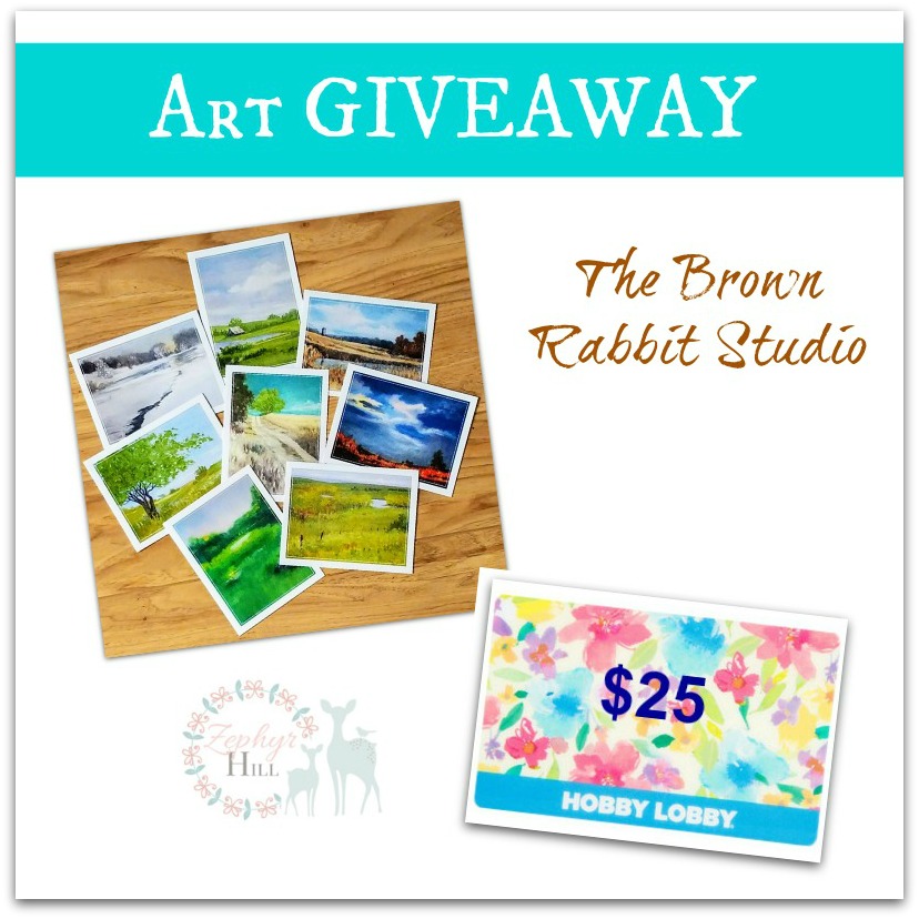 Art Note Cards and Hobby Lobby Gift Card Giveaway Zephyr