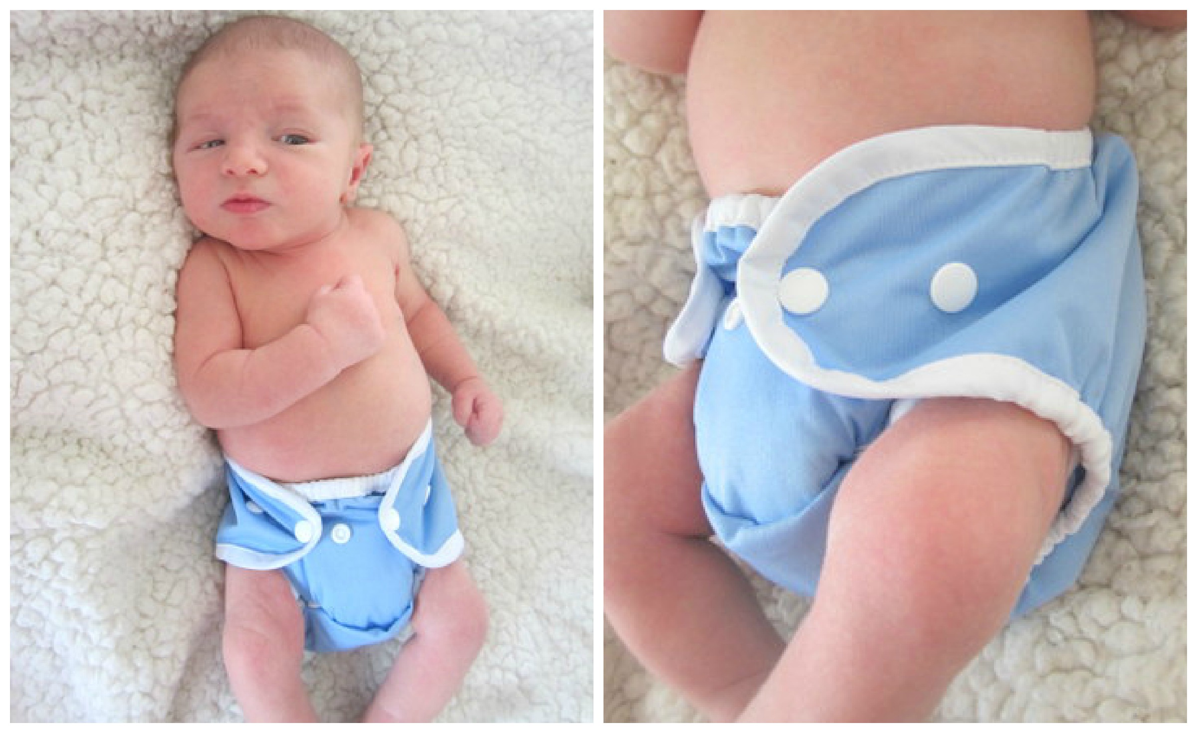 White X-Small Thirsties Diaper Cover with Hook and Loop Discontinued by Manufacturer 
