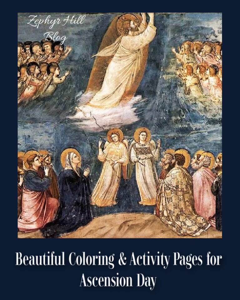 Beautiful Coloring & Activity Pages for Ascension Day