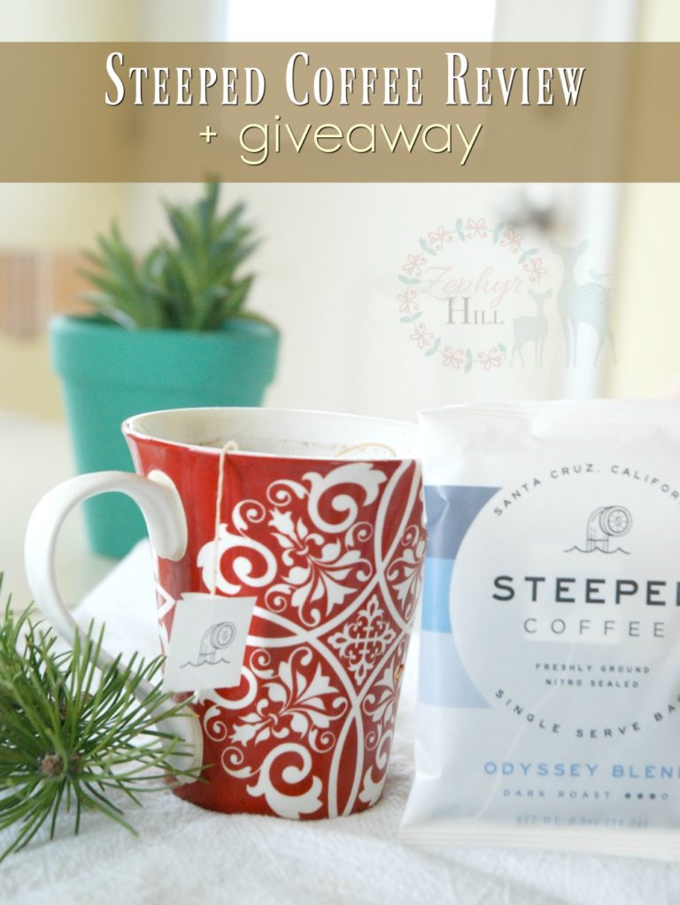 Steeped Single-Serve Coffee Review and Giveaway